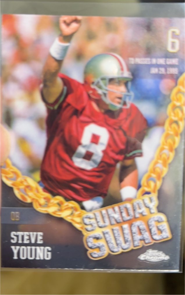 2024 Topps Chrome #SS-4 Steve Young Sunday Swag — front