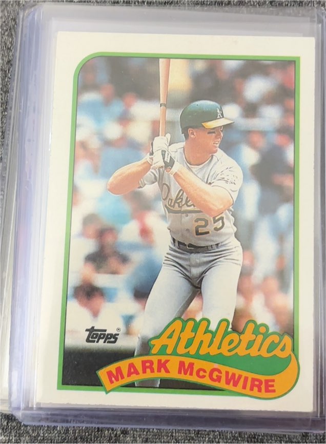 1989 Topps #70 Mark McGwire — front