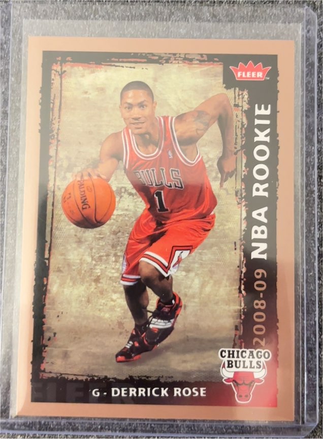 2008-09 Fleer #201 Derrick Rose Rookie — front