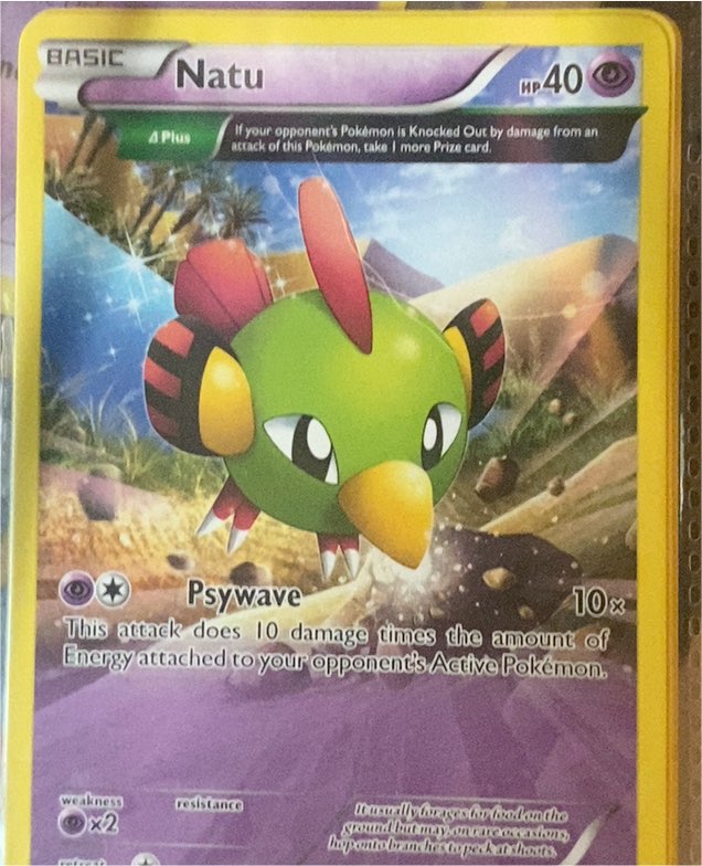 2015 Pokémon XY Roaring Skies #28 Natu — front