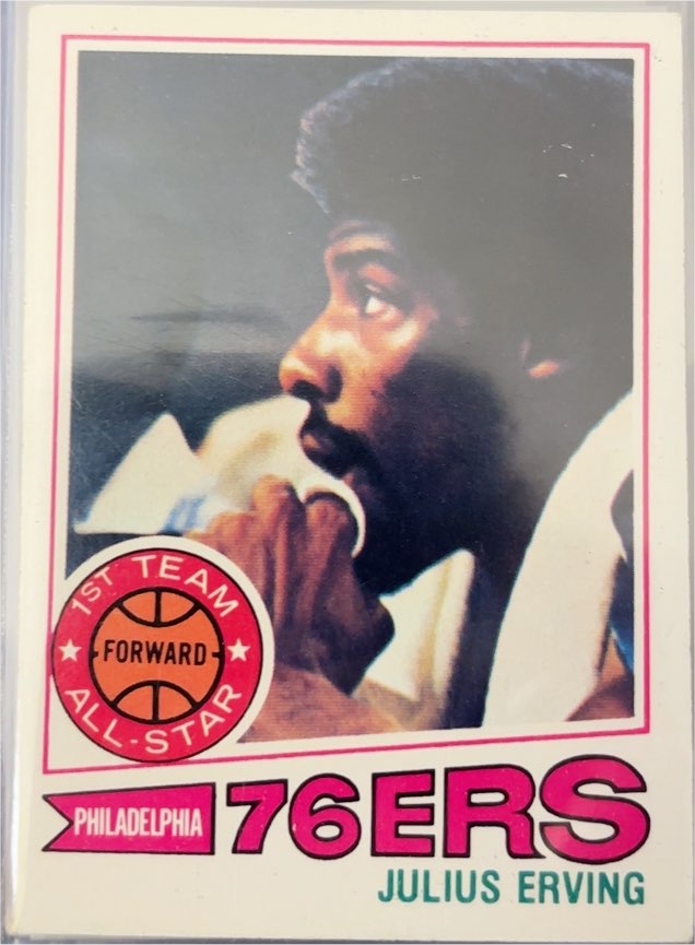1977-78 Topps #100 Julius Erving — front