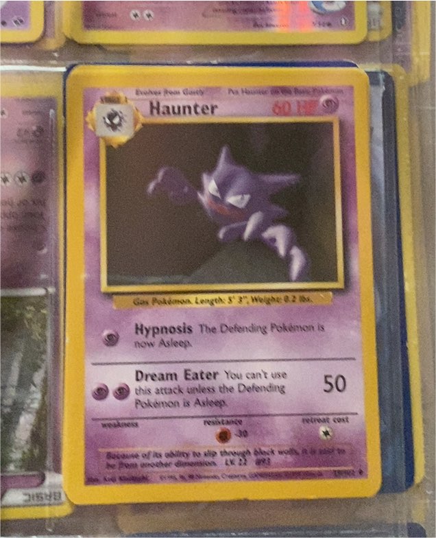 1999 Pokémon Base Set #29 Haunter — front