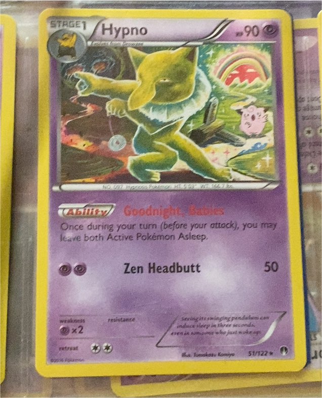2016 Pokémon XY BREAKpoint #51 Hypno — front