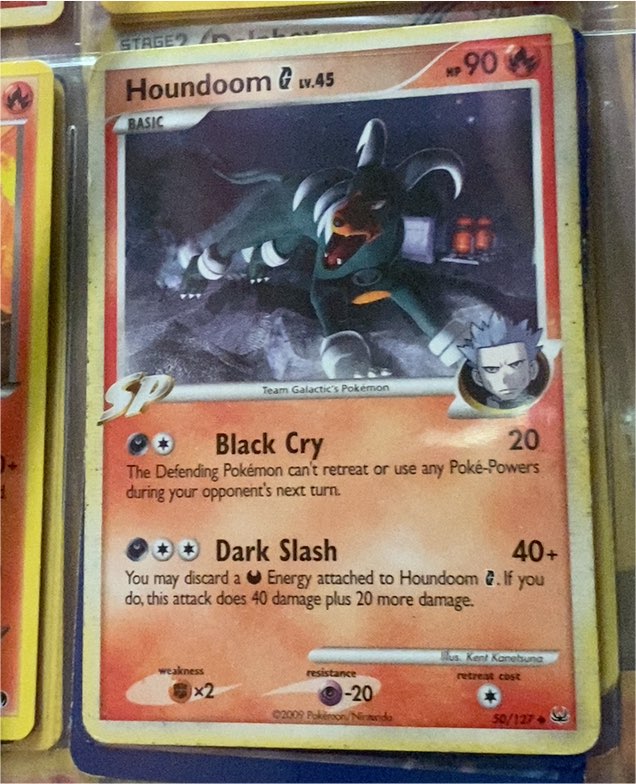 2009 Pokémon Platinum #50 Houndoom G — front