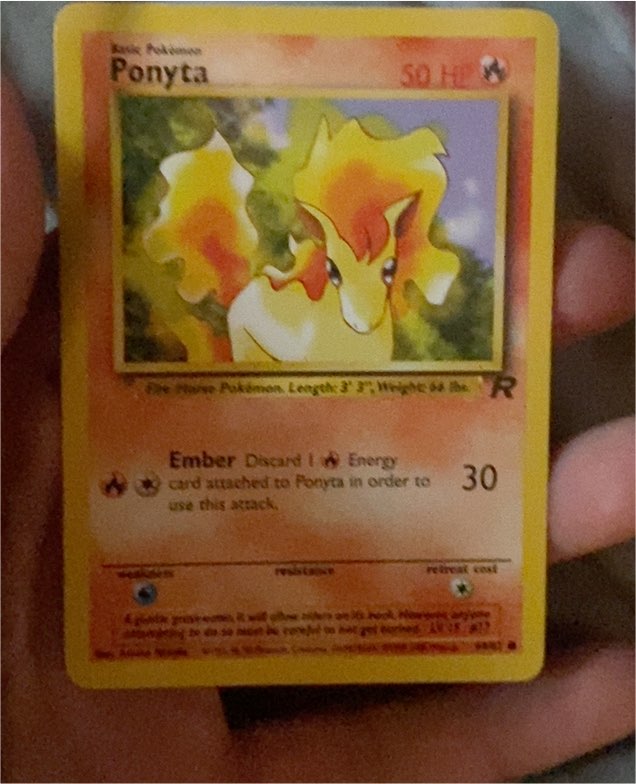 2000 Pokémon Team Rocket #64 Ponyta — front