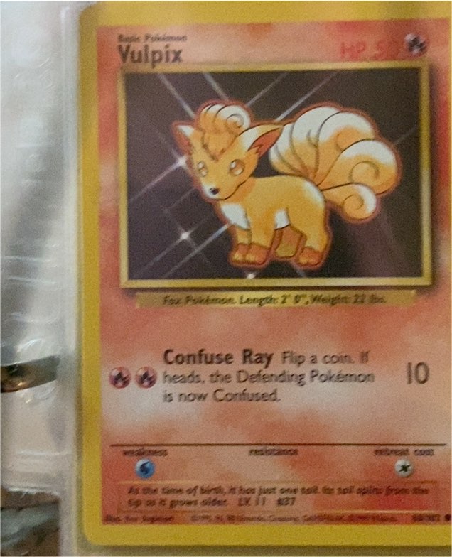 1999 Pokémon Base Set #68 Vulpix — front