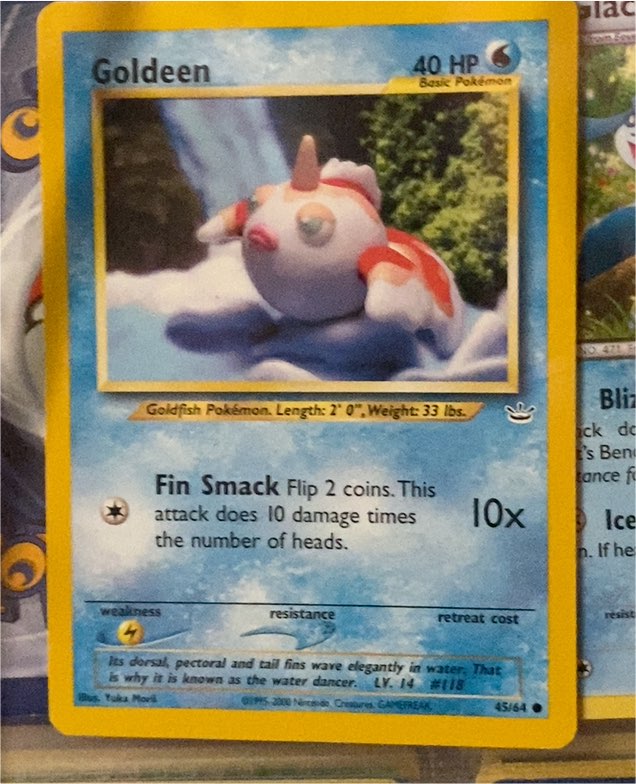 2000 Neo Revelation #45 Goldeen — front