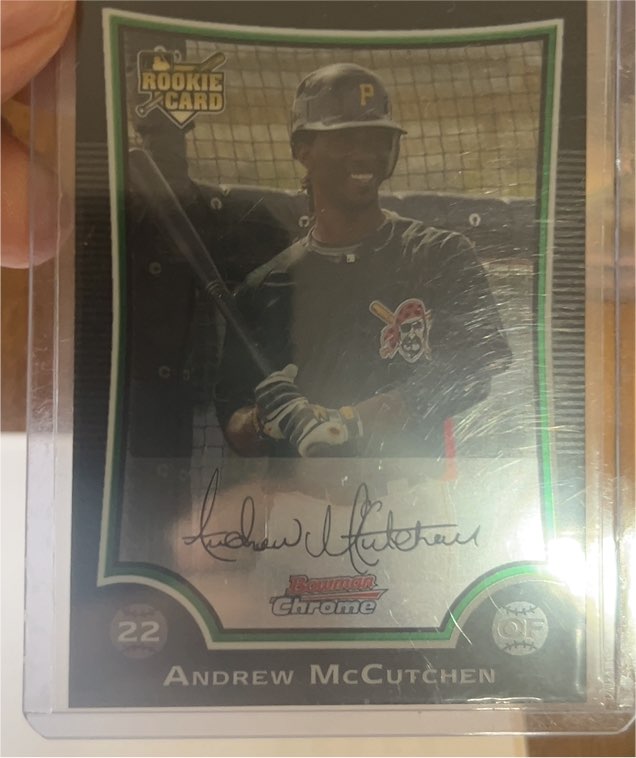 2009 Bowman Chrome #178 Andrew McCutchen — front