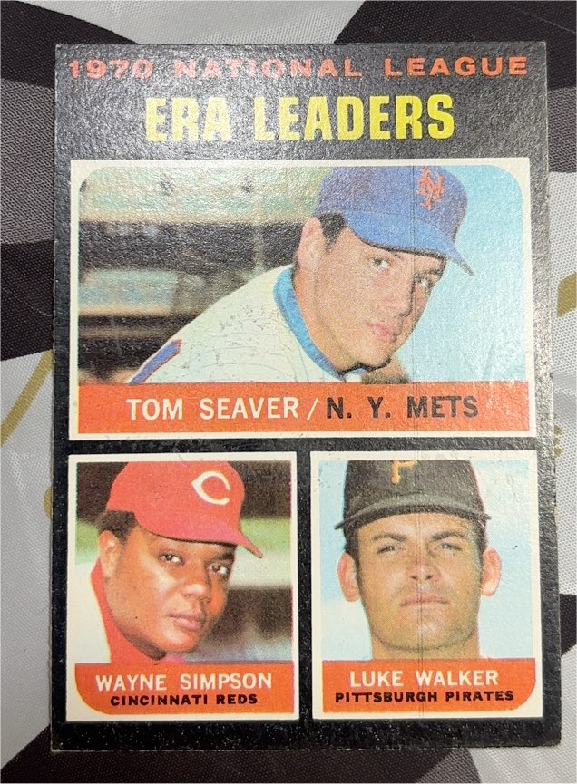 1971 Topps #68 NL ERA Leaders Tom Seaver — front