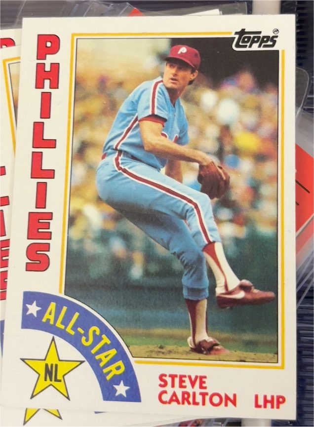 1984 Topps #395 Steve Carlton — front