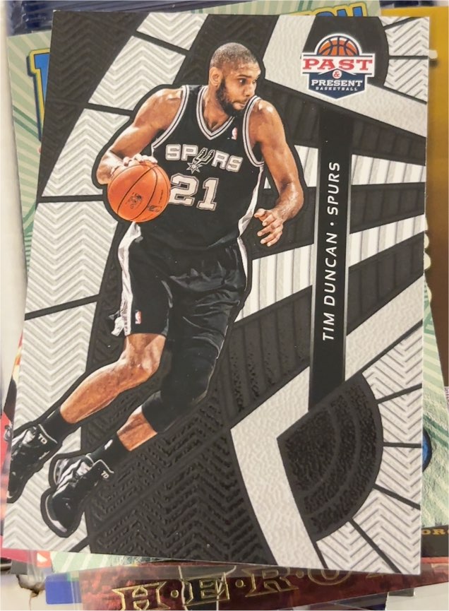 2012-13 Panini Past & Present Treads #10 Tim Duncan — front