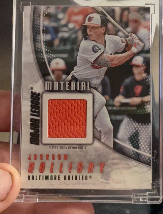 2025 Topps Series 1 Major League Material #MLM-JH Jackson Holliday — front