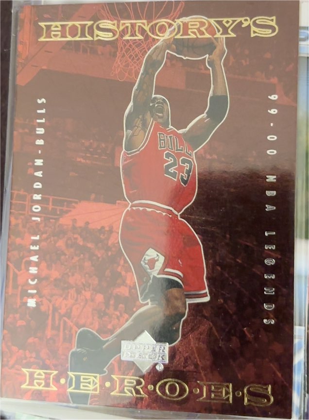 1999-00 Upper Deck NBA Legends History's Heroes #HH1 Michael Jordan — front