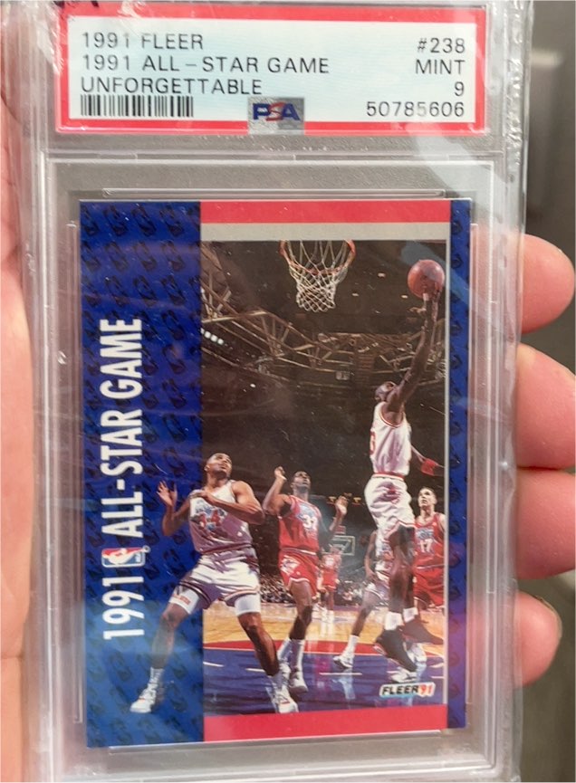 1991 Fleer #238 Michael Jordan All-Star Game — front