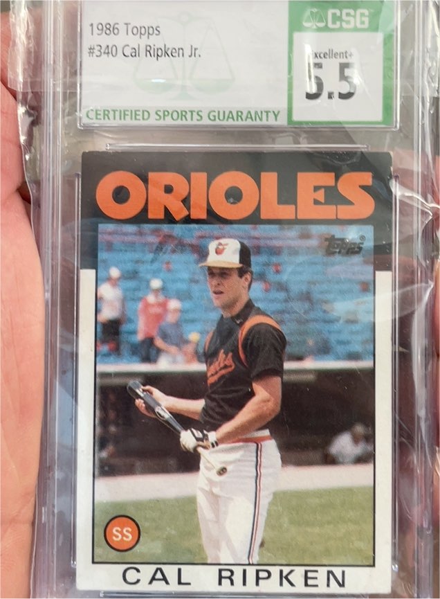 1986 Topps #340 Cal Ripken Jr. — front