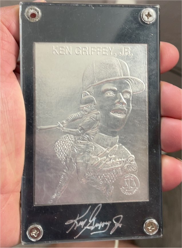 1996 Danbury Mint Ken Griffey Jr. 22kt Gold Performance Limited Edition — front