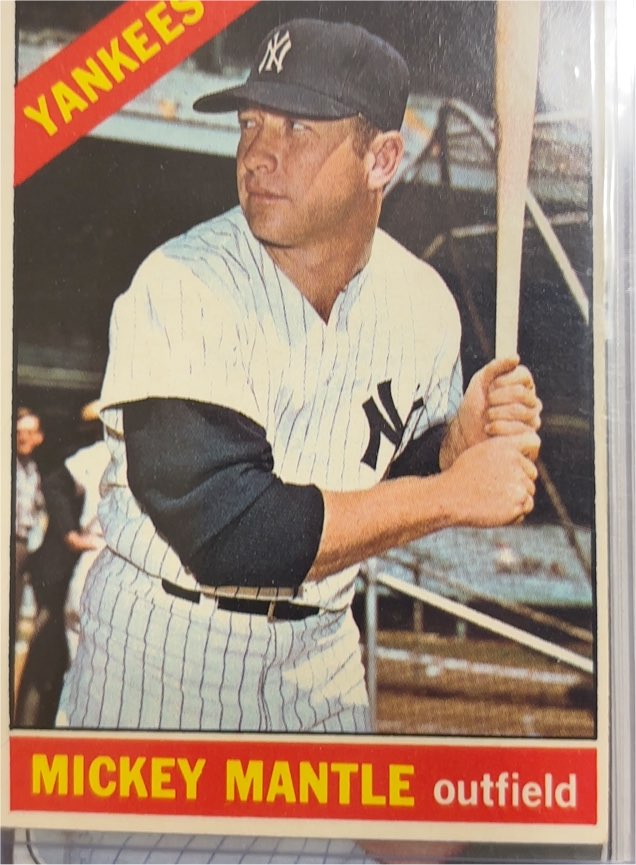 1966 Topps #50 Mickey Mantle — front