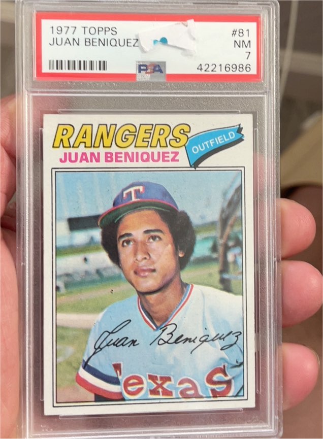 1977 Topps #81 Juan Beniquez — front