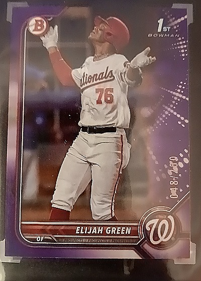 2022 Bowman Draft #BDC-23 Elijah Green — front