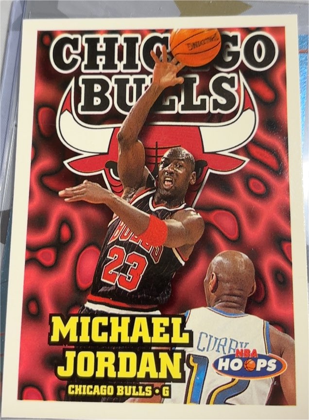 1997-98 NBA Hoops #220 Michael Jordan — front