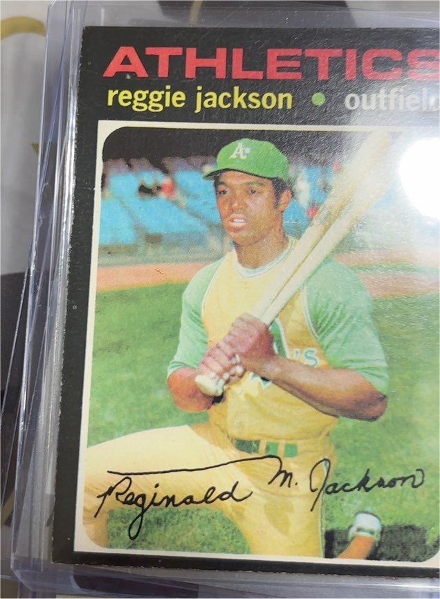 1971 Topps Baseball #20 Reggie Jackson Oakland Athletics — front