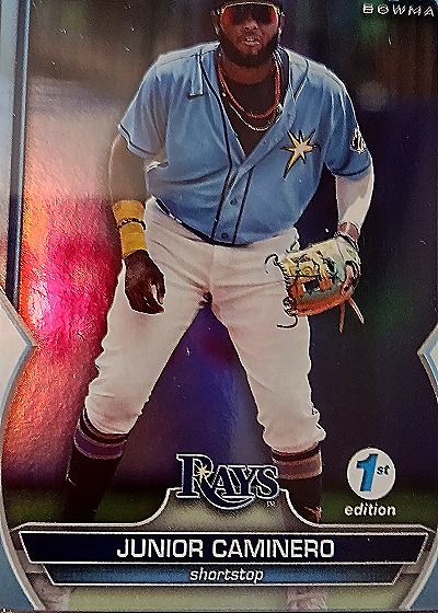 2023 Bowman Chrome Prospects #BCP-61 Junior Caminero — front