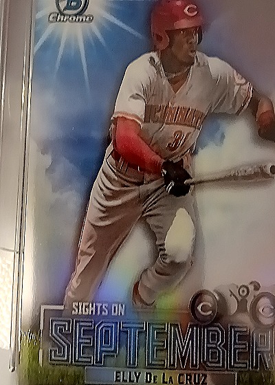 2023 Bowman Chrome Sights on September #SOS7 Elly De La Cruz — front