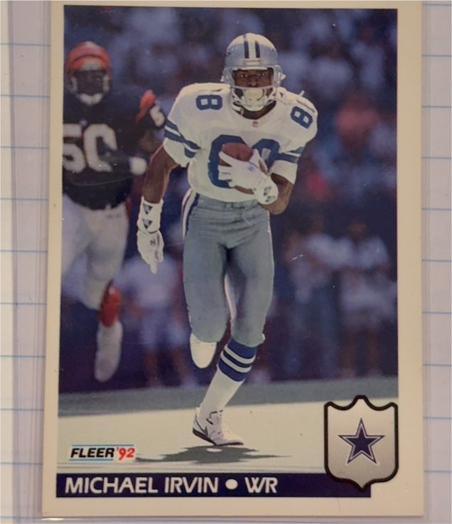 1992 Fleer #83 Michael Irvin — front