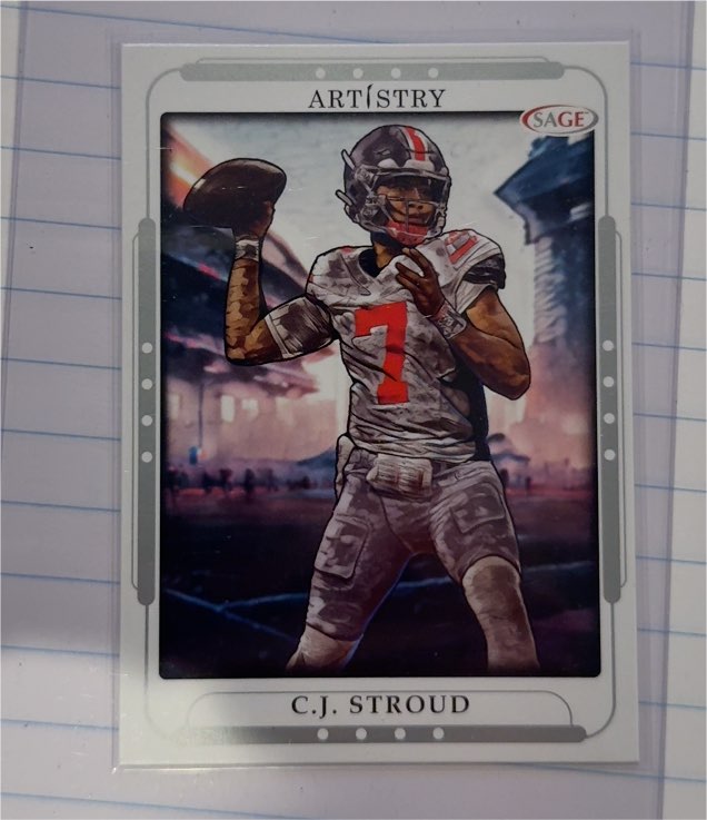 2023 SAGE Artistry #29 C.J. Stroud — front