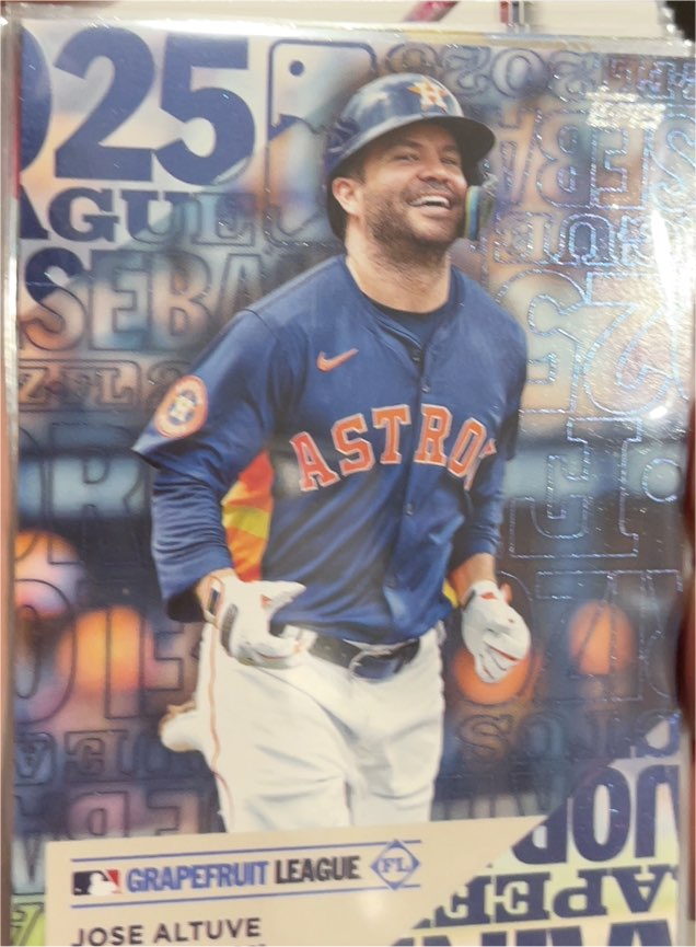 2025 Topps Series 1 Training Grounds #TG-9 Jose Altuve — front