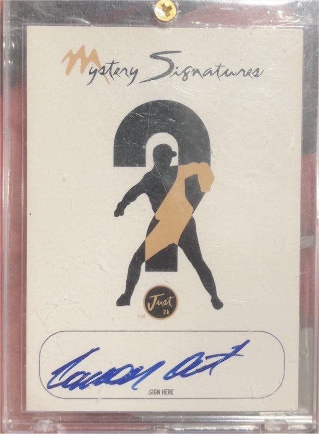 2000 Just Memorabilia Mystery Signatures #MS-09 Ramon Ortiz — front