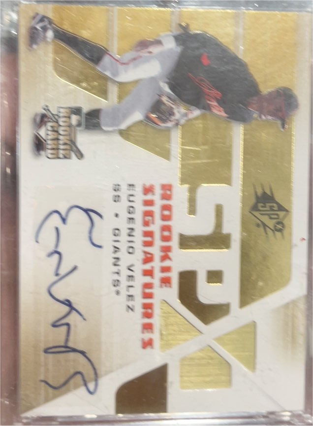 2008 Upper Deck SPX Rookie Signatures Eugenio Velez — front