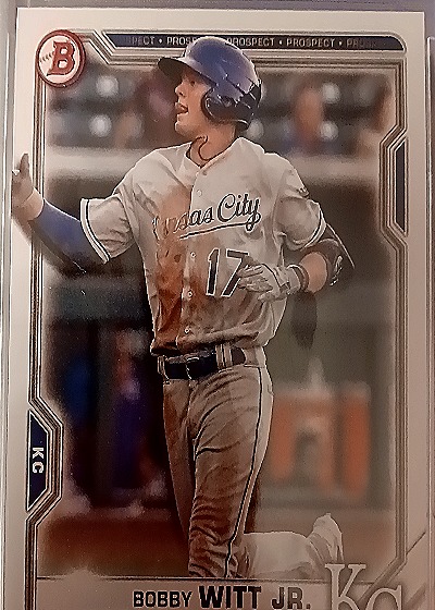 2021 Bowman Prospects Paper Base #BP-1 Bobby Witt Jr. — front