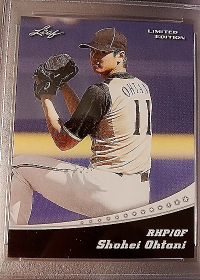 2018 Leaf Limited Edition #LE-01 Shohei Ohtani — front