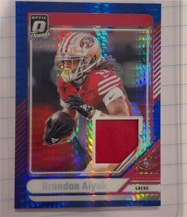 2024 Donruss Optic Threads #DTB-BAK Brandon Aiyuk — front