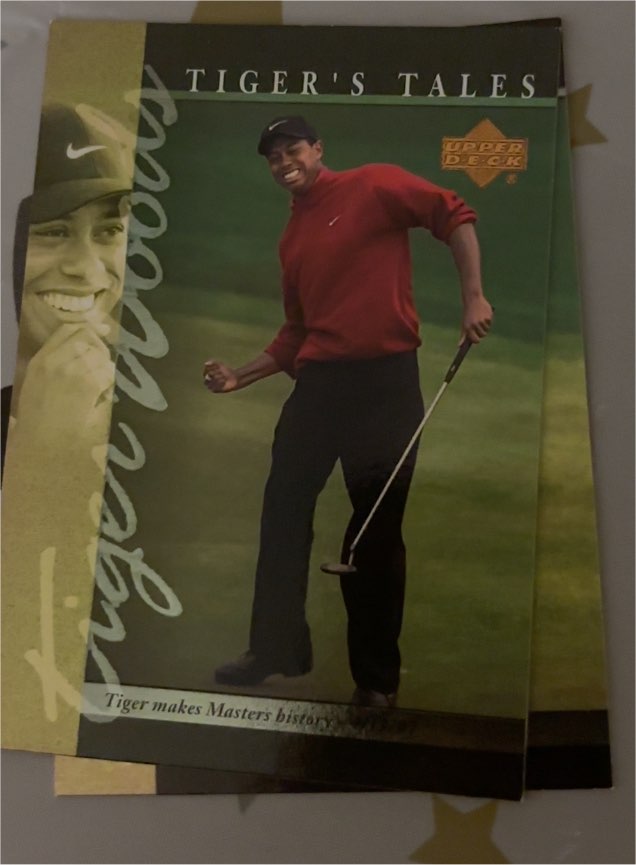 2001 Upper Deck Tiger's Tales #TT15 Tiger Woods — front