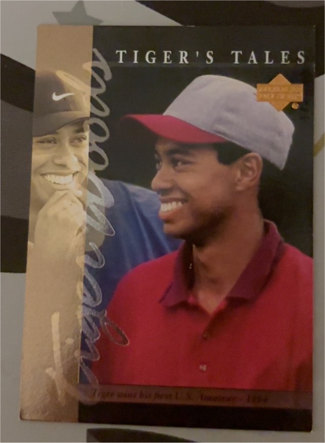 2001 Upper Deck Tiger's Tales #TT9 Tiger Woods — front
