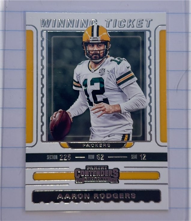 2019 Panini Contenders #WT-7 Aaron Rodgers — front