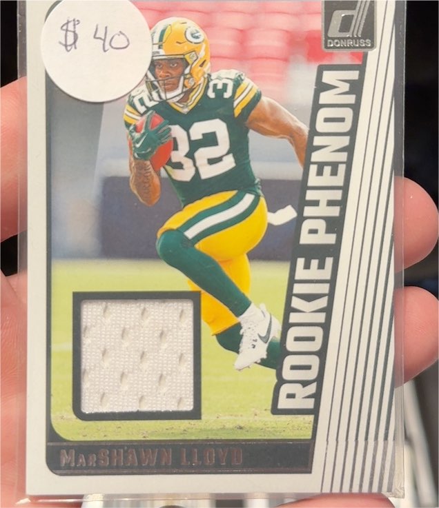 2024 Donruss #RPJ-MLL Marshawn Lloyd Rookie Phenom Jersey Patch — front