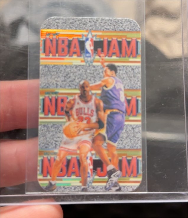 1999 Acclaim NBA JAM Michael Jordan Kobe Bryant Insert — front