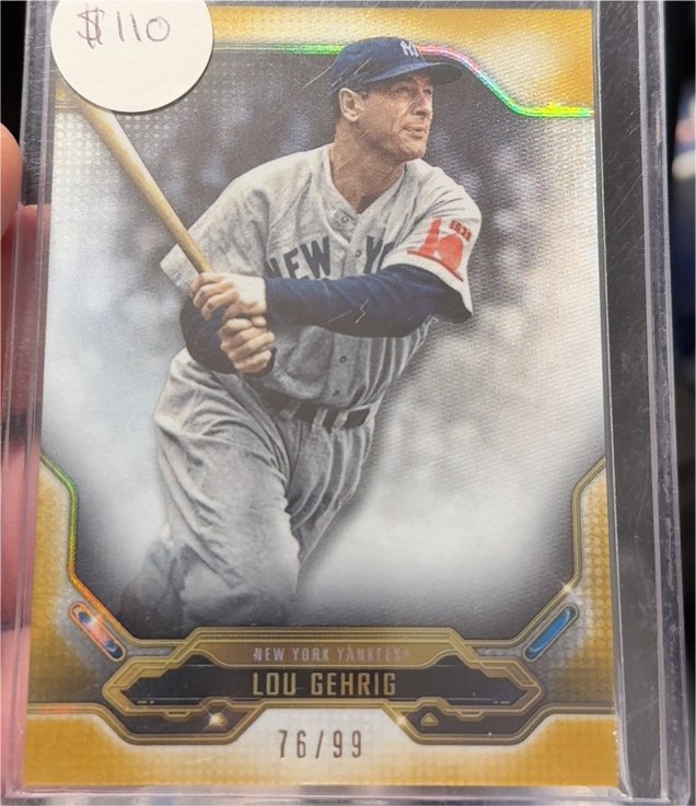 2020 Topps Triple Threads #63 Lou Gehrig — front