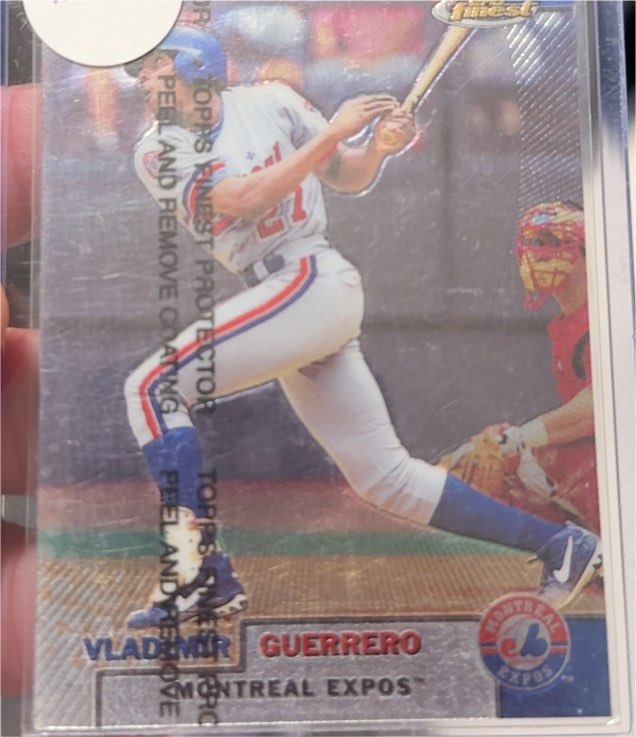 1999 Topps Finest #55 Vladimir Guerrero — front