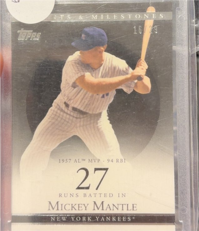 2007 Topps Moments & Milestones #78 Mickey Mantle — front