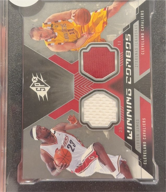 2005-06 Upper Deck SPx Winning Combos #WC-LI LeBron James / Zydrunas Ilgauskas — front