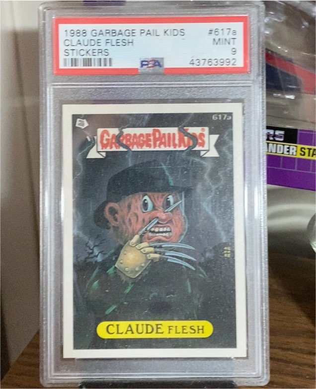 1988 Topps Garbage Pail Kids #617a Claude Flesh — front