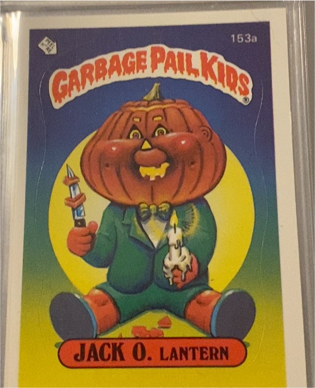 1986 Topps Garbage Pail Kids Series 4 #153a Jack O. Lantern — front