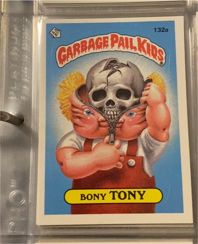 1986 Topps Garbage Pail Kids Series 4 #132a Bony Tony — front