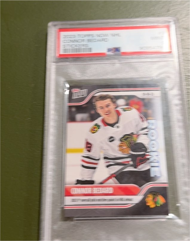 2023 Topps Now NHL Stickers #1 Connor Bedard Rookie RC — front