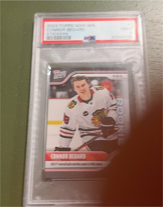2023 Topps Now NHL Stickers #1 Connor Bedard Rookie RC — front