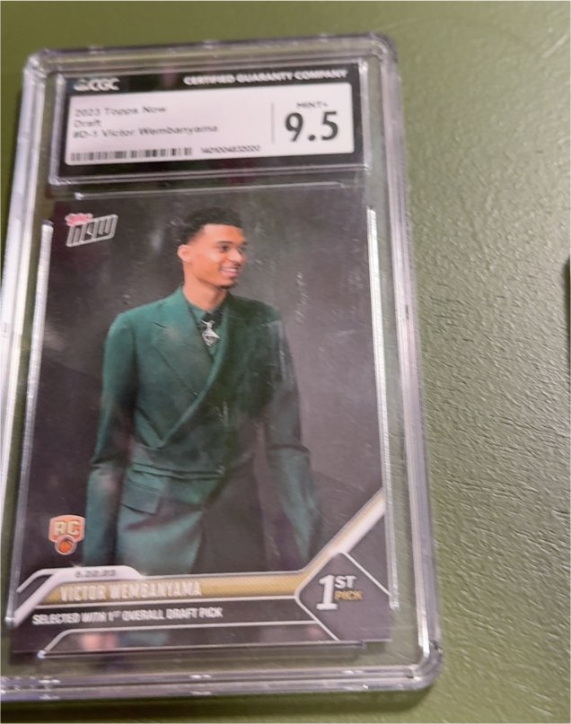 2023 Topps Now Draft #D1 Victor Wembanyama — front